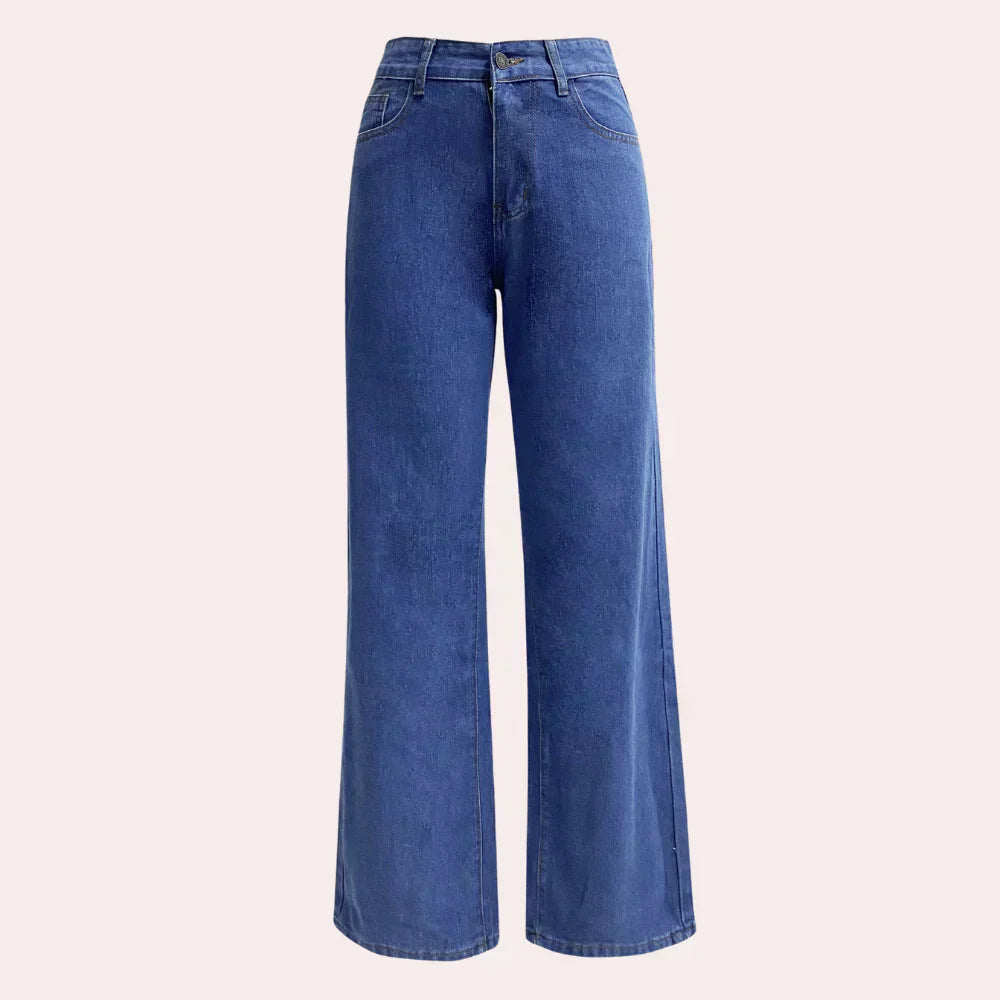 Emma high-waist straight-leg jeans