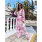 Sommerliches maxikleid mit ausschnitt | Cathriona