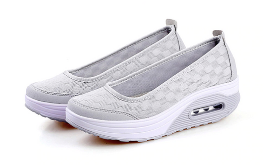 Nora Graue Mesh-Loafer
