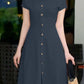 Sophia - Terrakottafarbenes Damenkleid