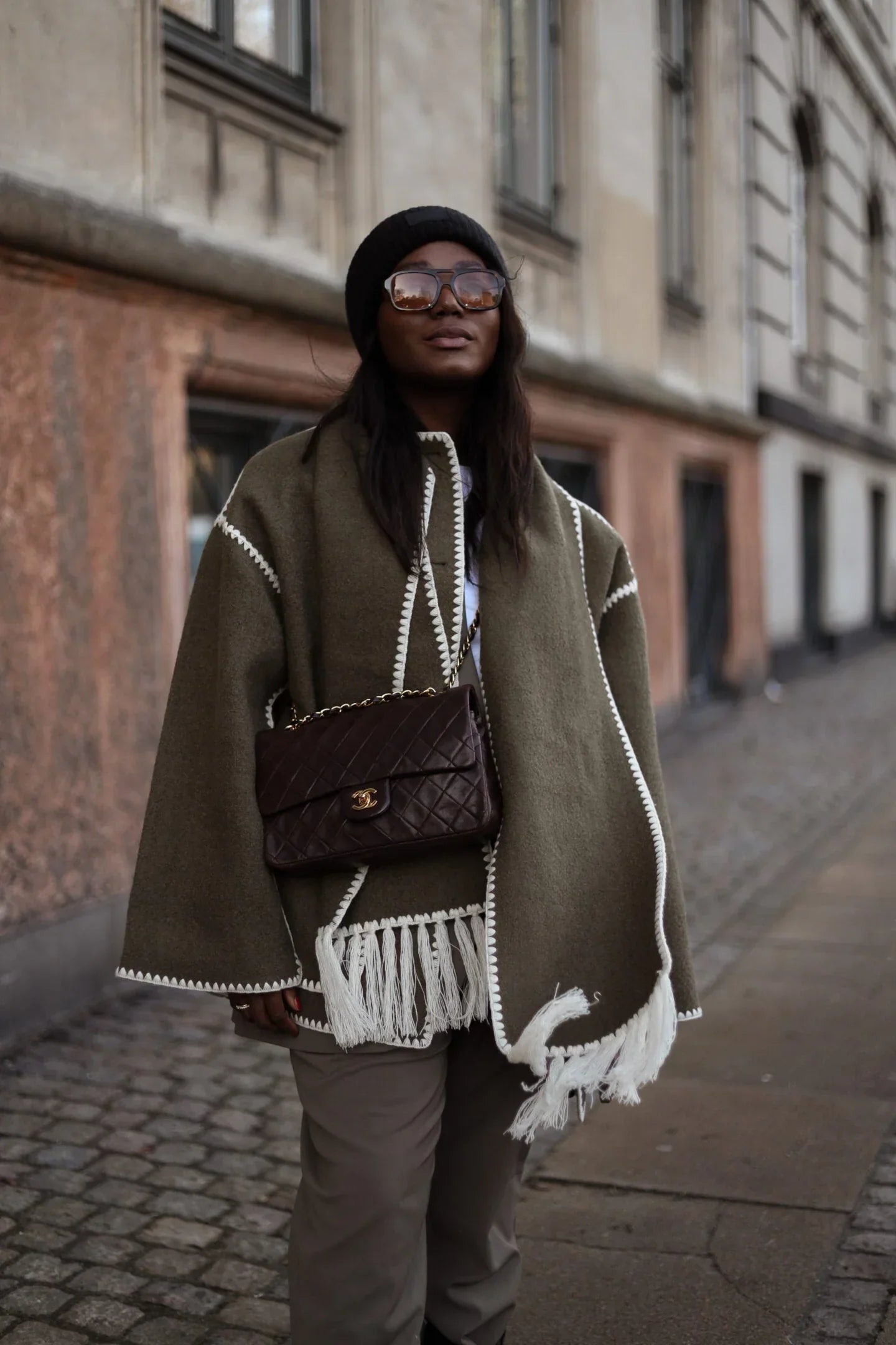 Keyra - luxe jacke mit schal