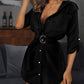 Mia - Trendiges Shirt-Kleid Hellbraun