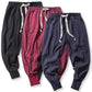 Dunkelblaue Herren Japan Style Jogginghose mit Kordelzug - Kenji