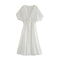 Weißes Häkel-Strandkleid - Valeria