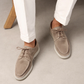 Hellbeige Leder loafers für herren