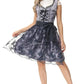 Peyton | dirndl kleid mit floraler stickerei und schleifenband für frauen