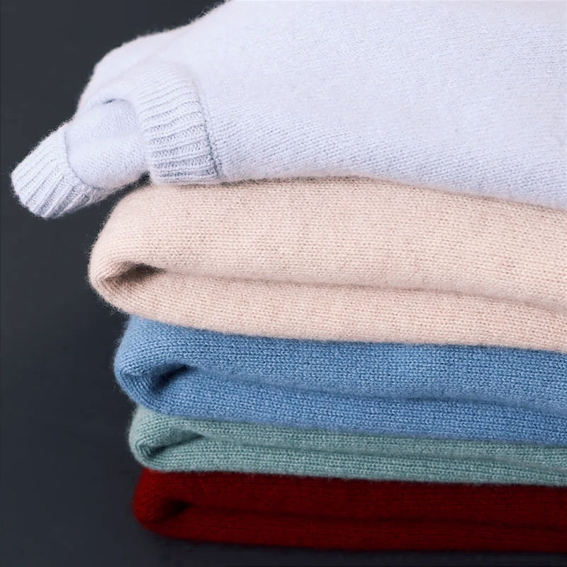 Premium merino wollpullover beige - Alessandro