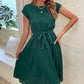 Elegantes - sommerkleid mit taillenband & fliebender a-linie
