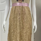 Sonnet | dirndl kleid in midilänge mit glanzschürze und ornamentmuster für frauen