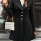 Damen mid-length longline mantel mit reverskragen – eleganter übergangsmantel