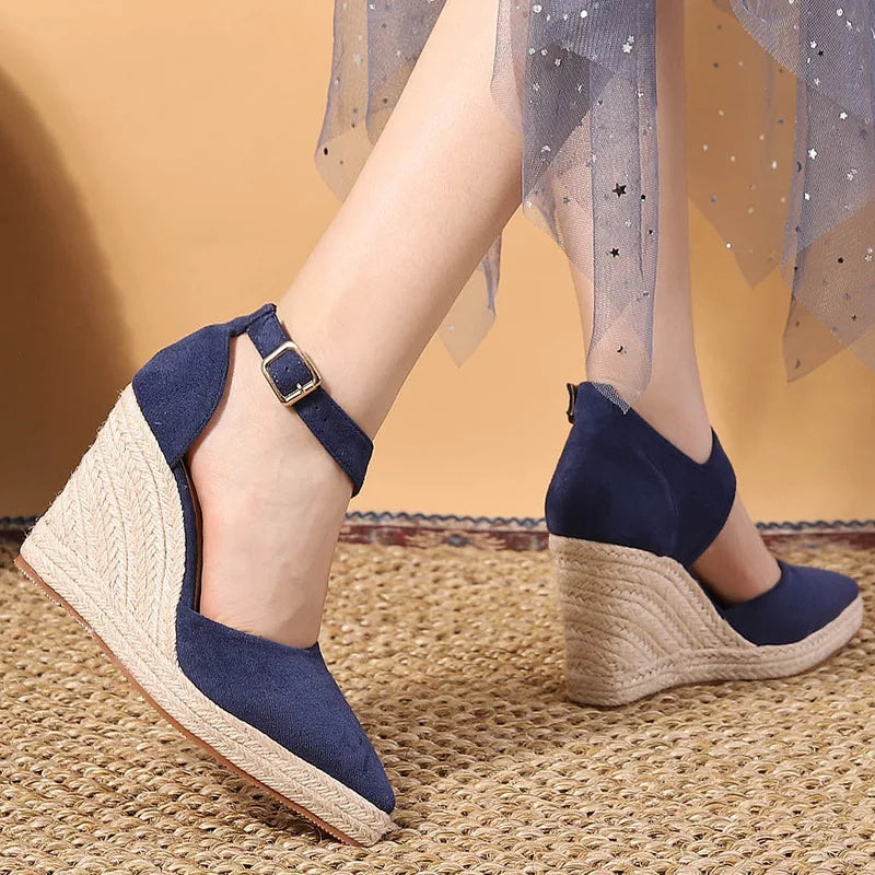 Fiona - Violette Damen-Wedges