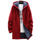 Elegante Kapuzenjacke Rot - Noelle