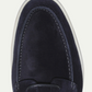 Marineblau Leder loafers für herren