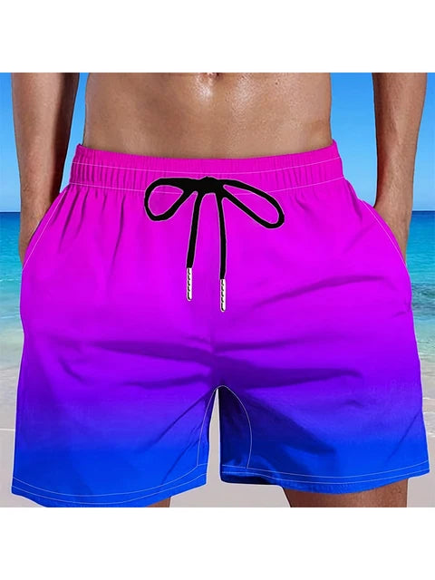 Lila-blaue Ombré-Shorts - Finn