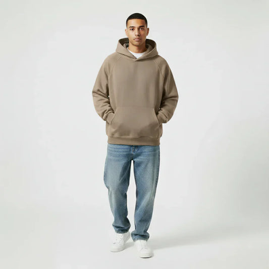 Oversize-hoodie für herren, minimalistische streetwear – herren