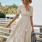 Sophie - Blau Gestreiftes Sommerkleid