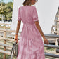 Sophie - Blau Gestreiftes Sommerkleid