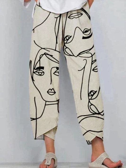 Nahia - lässige und stylische leinen hose