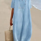 Karyl - kleid aus leinen und baumwolle