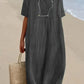 Karyl - kleid aus leinen und baumwolle