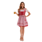 Elora | dirndl kleid mit blumenprint und taftschürze für frauen