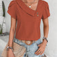 Beatrice Elegantes Asymmetrisches Knopfoberteil