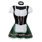 Caia | mini-dirndl kleid mit miederschnürung und spitzenborte für frauen