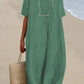 Zanda's - sommerkleid aus baumwolle und leinen