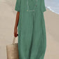Karyl - kleid aus leinen und baumwolle