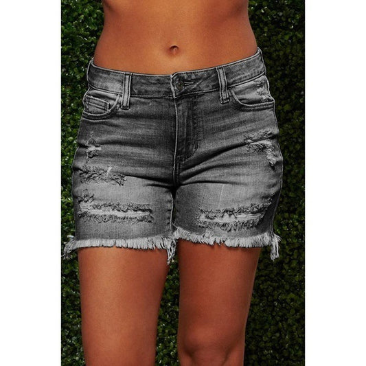 Mae's zerissene Denim Shorts