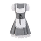 Shea | dirndl kleid mit karomuster und schnürung für frauen