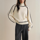 Brauner Eleganter Rollkragenpullover - Ella