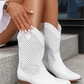 Weiße cowboy-stiefel - Jessica
