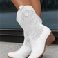Weiße cowboy-stiefel - Jessica