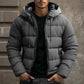 Herren winter-steppjacke mit kapuze – warm und bequem