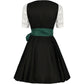 Courtney | dirndl kleid mit blumenstickerei und taftschürze für frauen