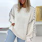 Warmer Strickpullover Weiß - Livia