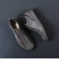 Gelbe leder-sneakers mit reißverschluss - Andrei