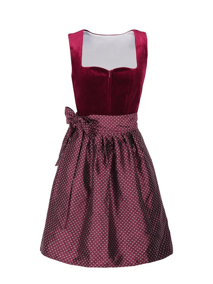 Ripley | dirndl kleid mit samtmieder und glanzrock für frauen
