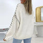 Warmer Strickpullover Weiß - Livia