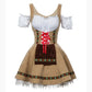 Aubriella | mini-dirndl kleid mit zierborte und schnürung für frauen