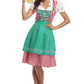 Kortright | dirndl kleid mit karomuster und kontrastschürze für frauen