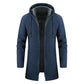Winter-Fleece-Cardigan mit Kapuze Rot - Arvid