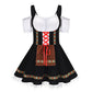 Aubriella | mini-dirndl kleid mit zierborte und schnürung für frauen