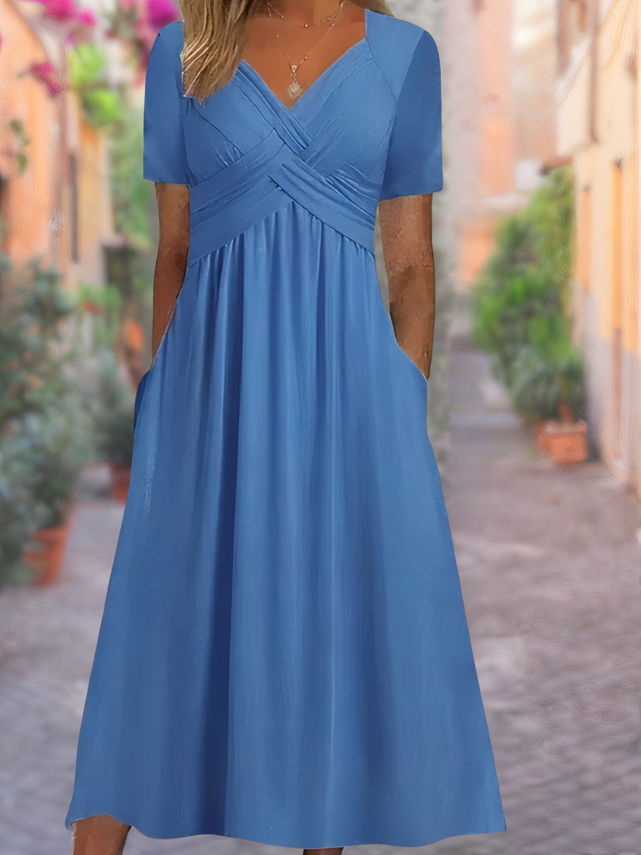 Sommerkleid mit V-ausschnitt - Selby