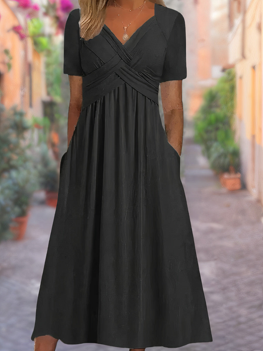 Sommerkleid mit V-ausschnitt - Selby