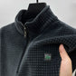 Premium alpaka-fleece-pullover mit halbem reißverschluss