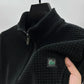 Premium alpaka-fleece-pullover mit halbem reißverschluss