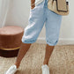 Leinenhose blau für Damen
