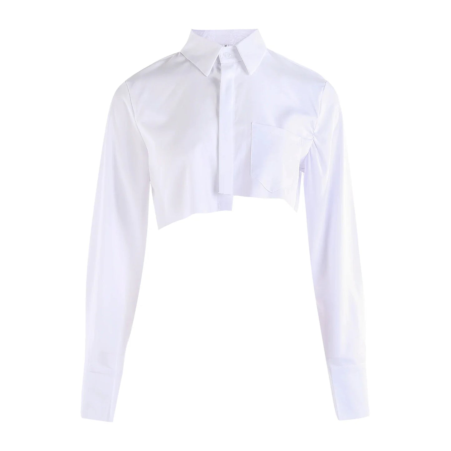 Weißes Cropped Shirt - Lara